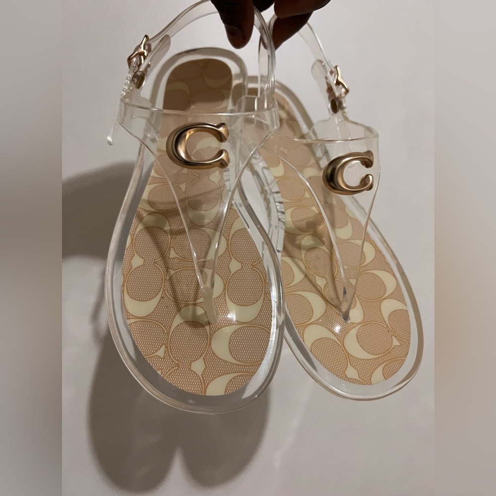 Brand new Coach sandals size 5 with box
